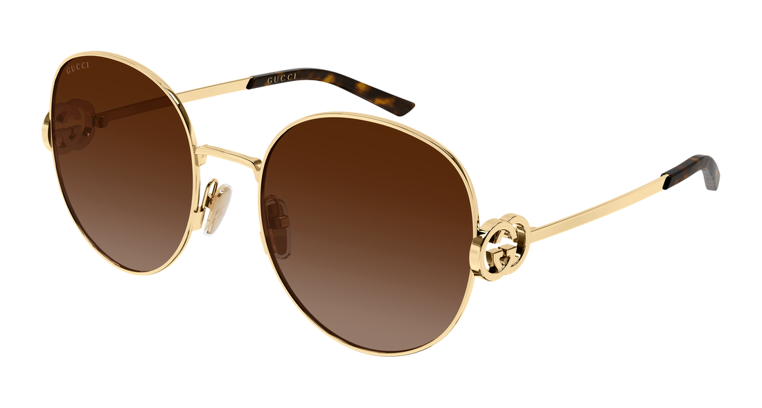 Occhiali da sole gucci gg2047s 003 dorado round/oval/panthos femenino taglia 58mm - Vista principale