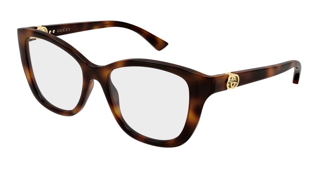 Lunettes de vue gucci gg2195o 002 havana cat eye femenino taille 53mm - Vue principale