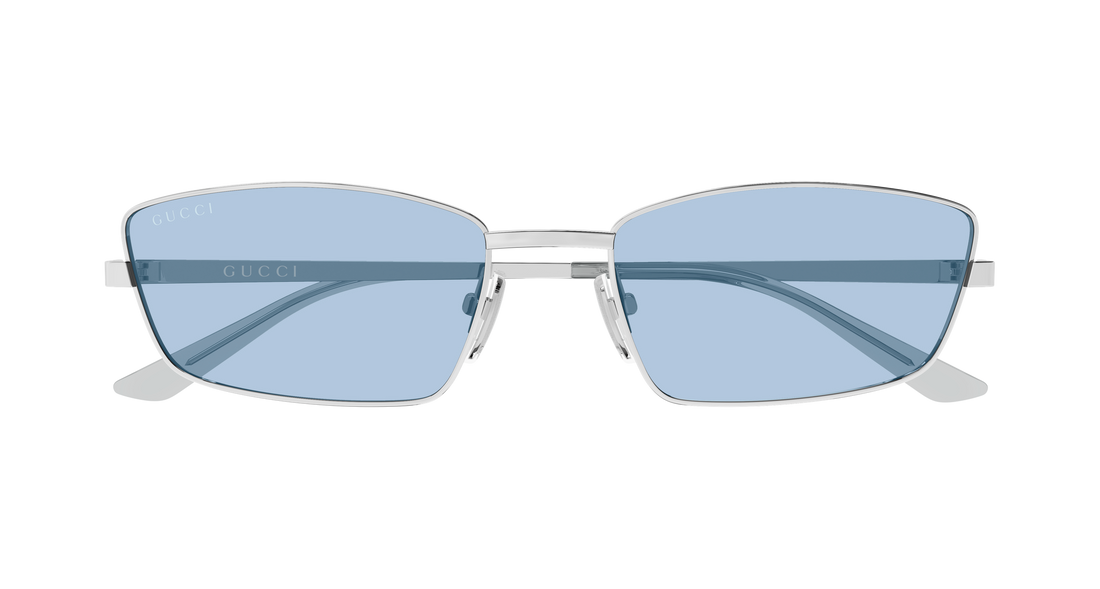 Lunettes de soleil gucci gg2177s 006 plateado rectangular / squared femenino taille 61mm - Vue détaillée
