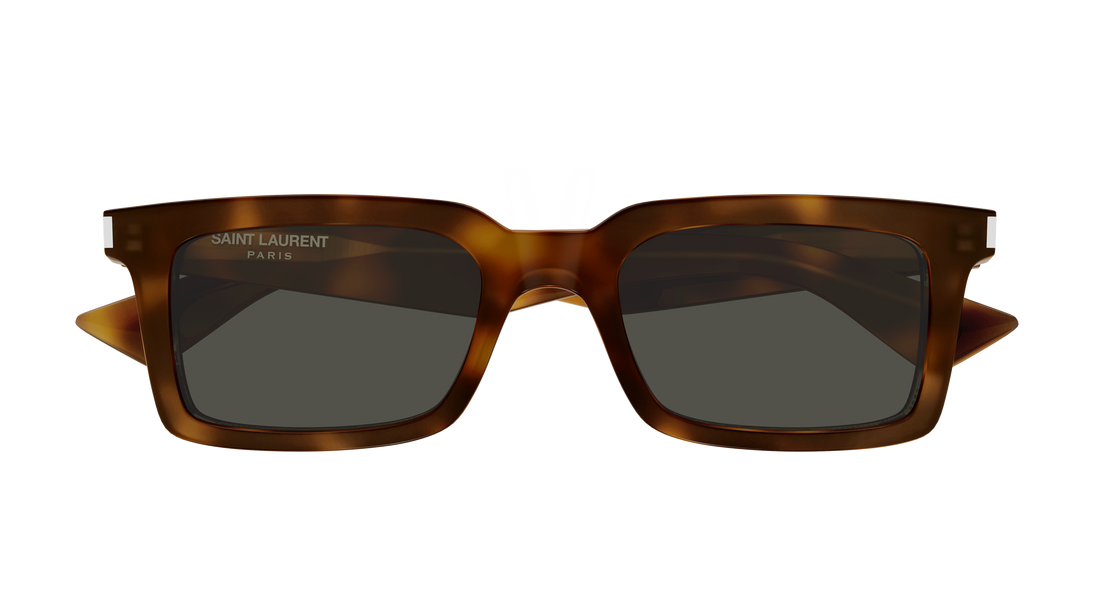 Lunettes de soleil saint laurent sl 860 002 havana rectangular / squared masculino taille 52mm - Vue détaillée