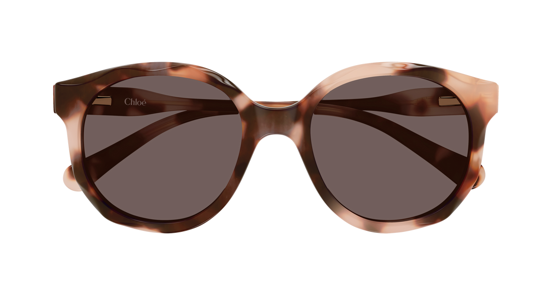 Lunettes de soleil chloé cc0019s 006 havana round/oval/panthos infantil taille 47mm - Vue détaillée