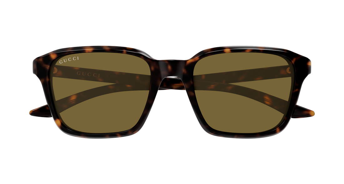 Occhiali da sole gucci gg2078s 002 havana rectangular / squared masculino taglia 52mm - Vista dettagliata