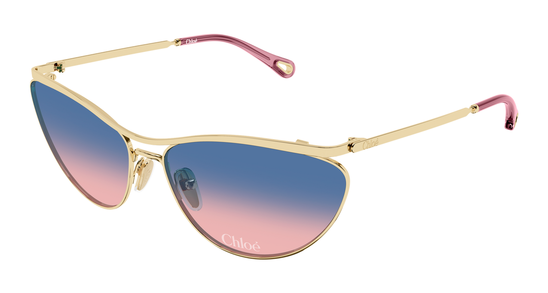 Lunettes de soleil chloé ch0386s 001 dorado geometrical/directional femenino taille 62mm - Vue principale