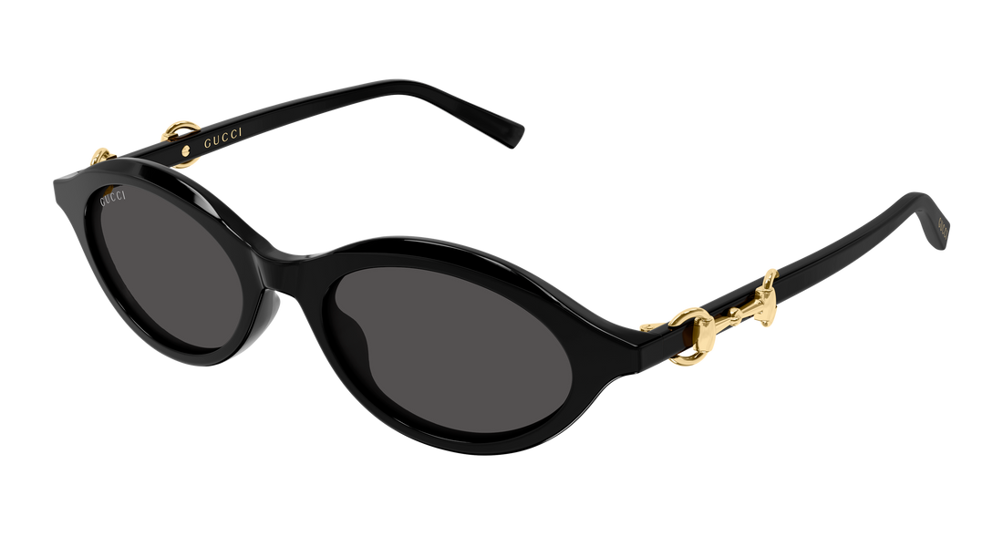 Sonnenbrillen gucci gg2215s 001 negro round/oval/panthos femenino größe 51mm - Hauptansicht