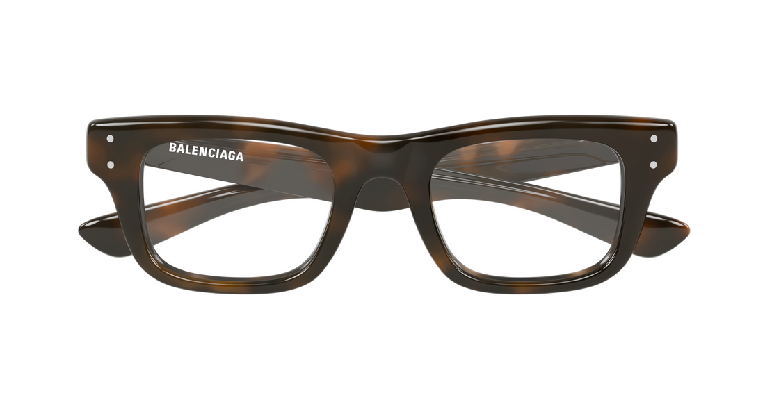 Brillen balenciaga bb0523o 002 havana rectangular / squared masculino größe 50mm - Detailansicht