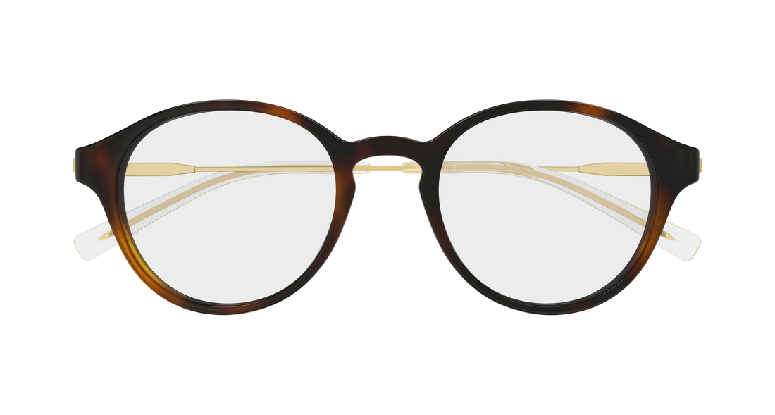 Brillen gucci gg2253o 002 havana round/oval/panthos masculino größe 49mm - Detailansicht