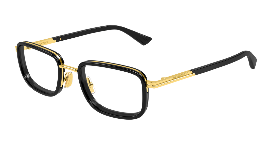 Prescription glasses bottega veneta bv1464o 005 dorado rectangular / squared masculino size 53mm - Main view