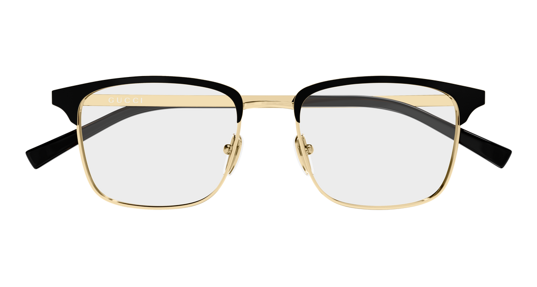 Occhiali da vista gucci gg2135o 001 dorado rectangular / squared masculino taglia 53mm - Vista dettagliata