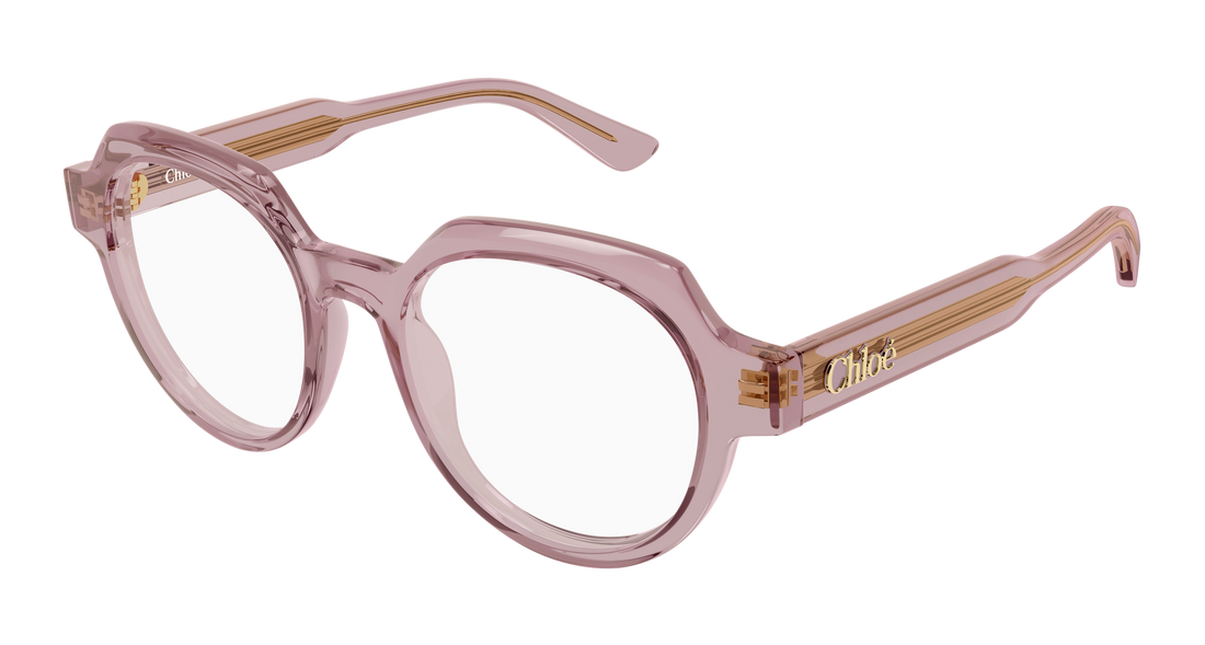 Brillen chloé ch0379o 004 rosa geometrical/directional femenino größe 51mm - Hauptansicht