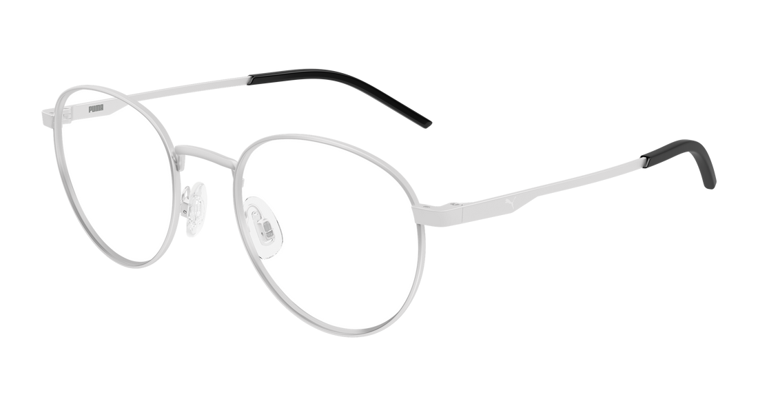 Occhiali da vista puma pu0533o 001 plateado round/oval/panthos masculino taglia 50mm - Vista principale