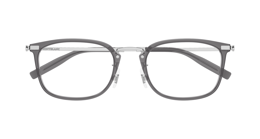 Occhiali da vista montblanc mb0494oj 004 gris rectangular / squared masculino taglia 54mm - Vista dettagliata