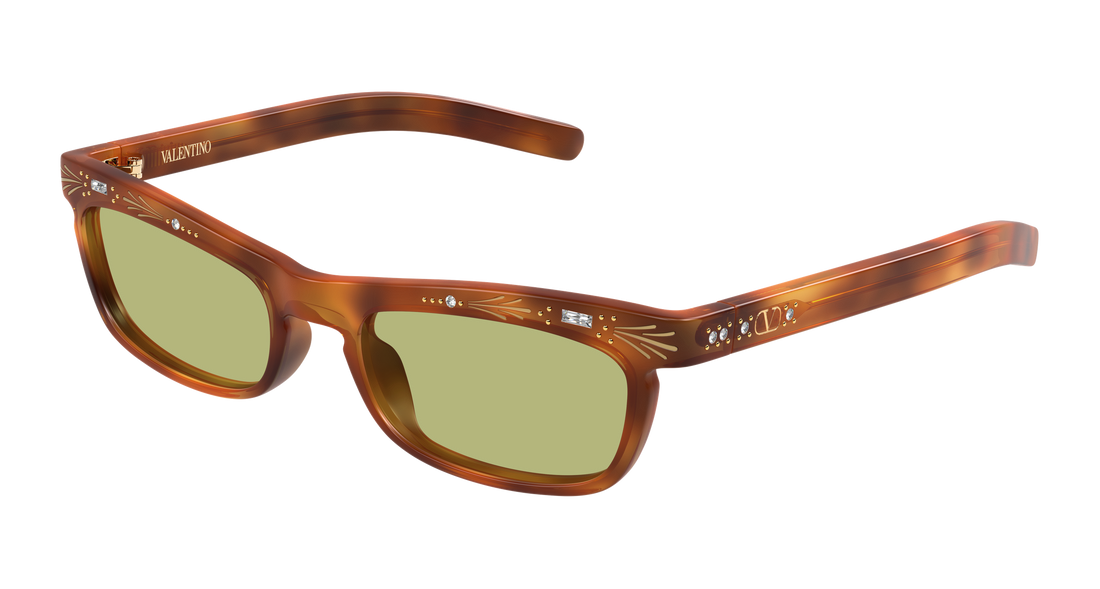Sonnenbrillen valentino vg0044s 005 havana rectangular / squared unisex größe 52mm - Hauptansicht