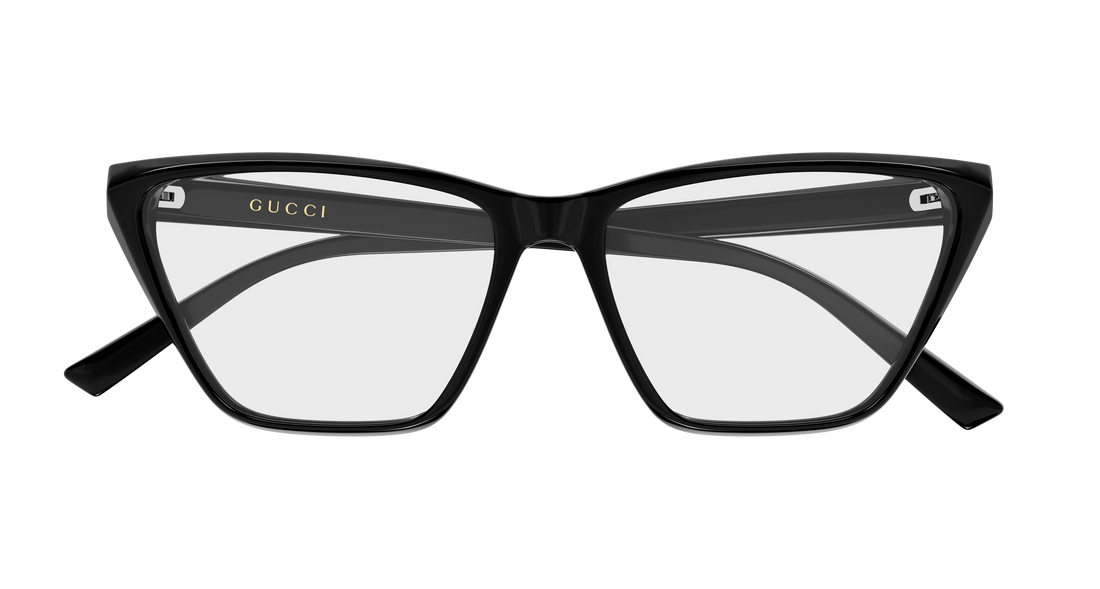 Brillen gucci gg2204o 001 negro geometrical/directional femenino größe 54mm - Detailansicht