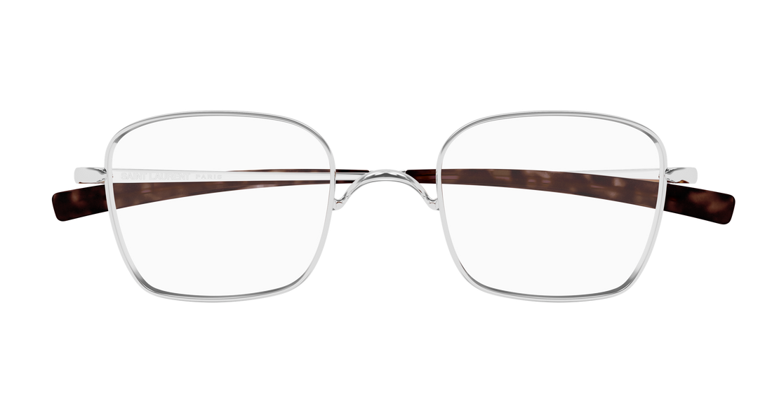Lunettes de vue saint laurent sl 949 t opt 002 plateado rectangular / squared masculino taille 47mm - Vue détaillée
