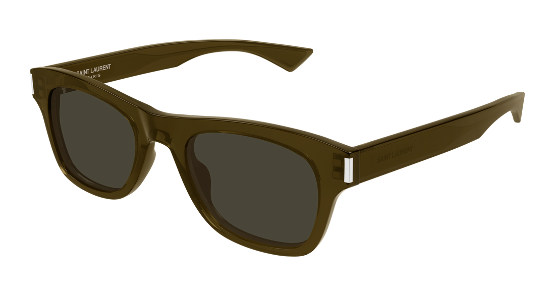 Sunglasses saint laurent sl 877 004 marron rectangular / squared masculino size 51mm - Main view