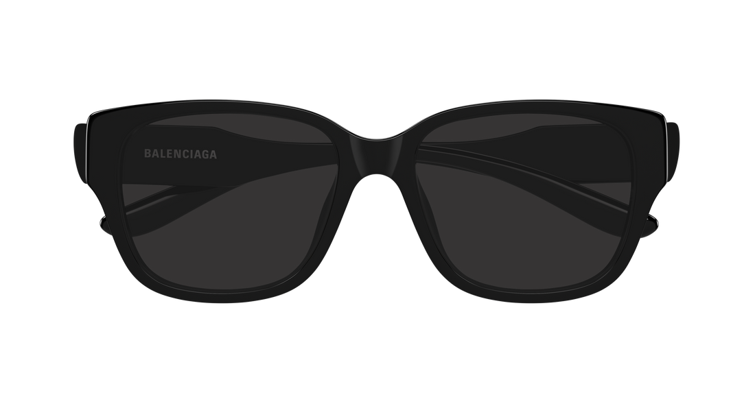 Lunettes de soleil balenciaga bb0512sk 001 negro rectangular / squared unisex taille 56mm - Vue détaillée