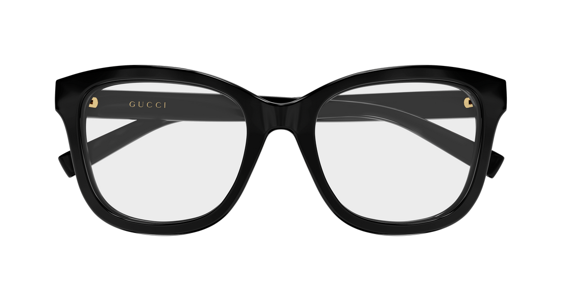 Occhiali da vista gucci gg2104o 001 negro rectangular / squared femenino taglia 53mm - Vista dettagliata
