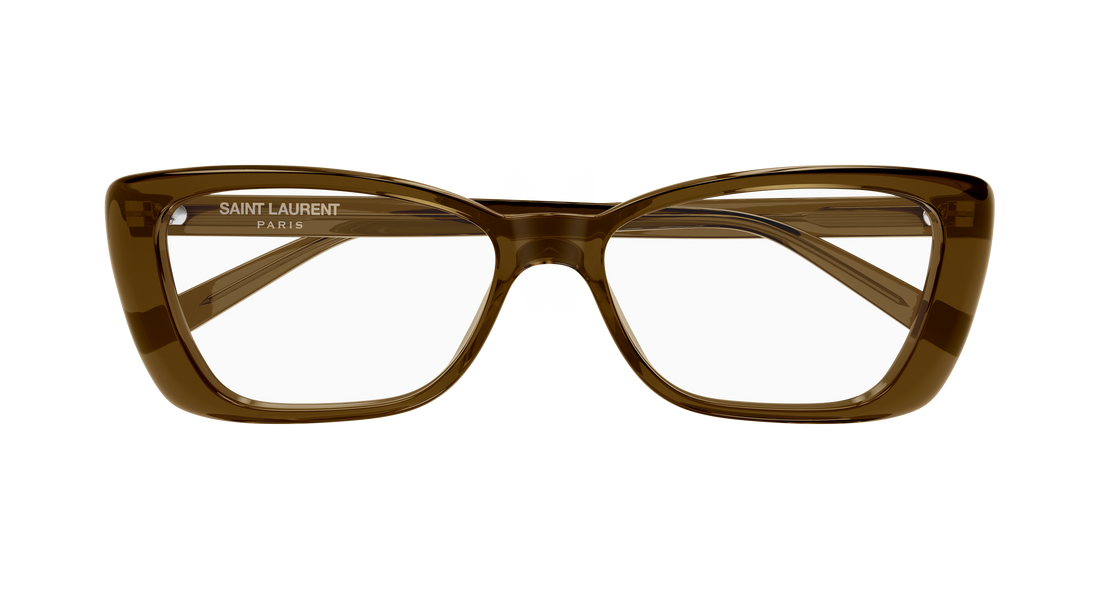 Lunettes de vue saint laurent sl 943 opt 004 marron rectangular / squared femenino taille 54mm - Vue détaillée