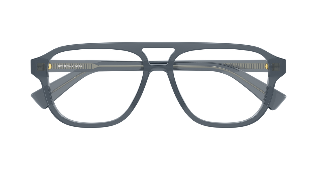 Prescription glasses bottega veneta bv1294o 006 gris pilot/navigator masculino size 56mm - Detailed view