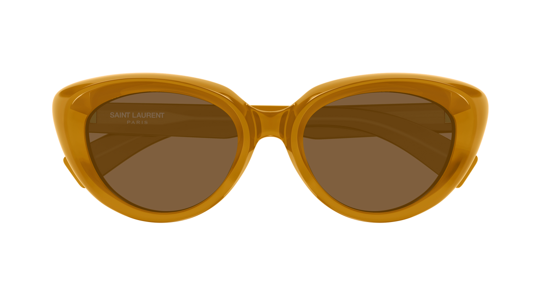 Sunglasses saint laurent sl 859/k 005 amarillo cat eye femenino size 54mm - Detailed view
