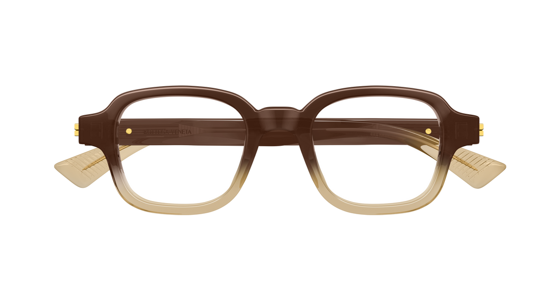 Prescription glasses bottega veneta bv1462o 008 marron rectangular / squared masculino size 48mm - Detailed view