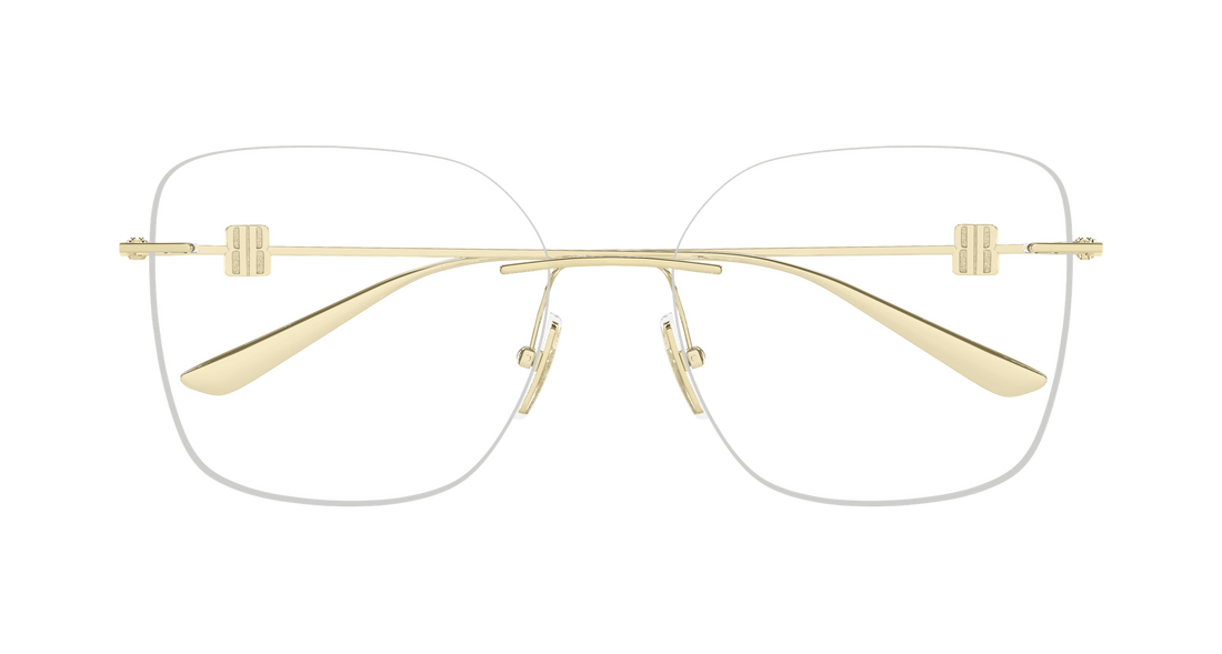 Brillen balenciaga bb0537o 003 dorado rectangular / squared femenino größe 58mm - Detailansicht