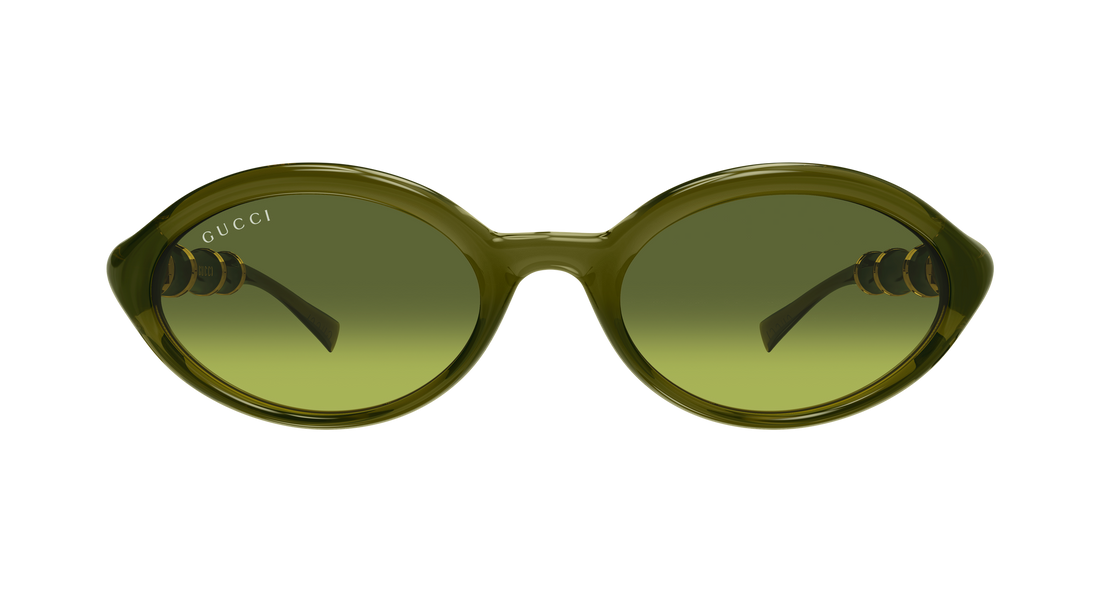 Sonnenbrillen gucci gg2059s 004 verde round/oval/panthos femenino größe 51mm - Detailansicht
