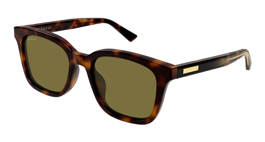 Lunettes de soleil gucci gg2251sa 002 havana rectangular / squared masculino taille 54mm - Vue principale