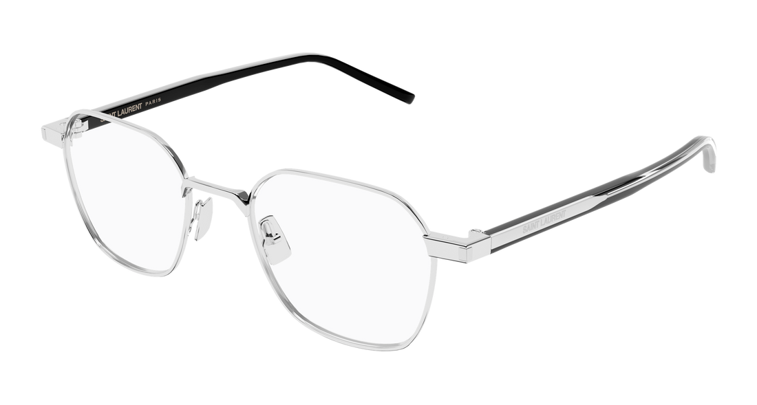 Brillen saint laurent sl 883 005 plateado round/oval/panthos unisex größe 50mm - Hauptansicht
