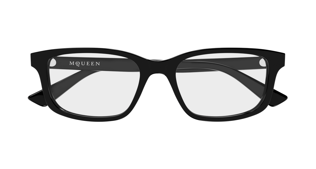 Brillen alexander mcqueen am0575o 007 negro cat eye masculino größe 56mm - Detailansicht