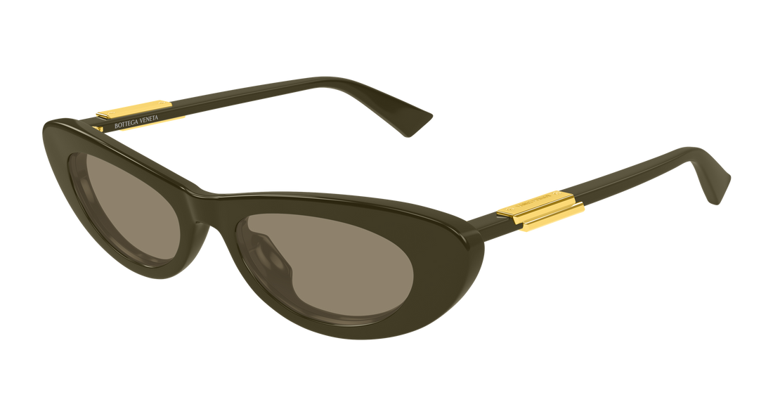 Sunglasses bottega veneta bv1447s 005 verde cat eye femenino size 51mm - Main view