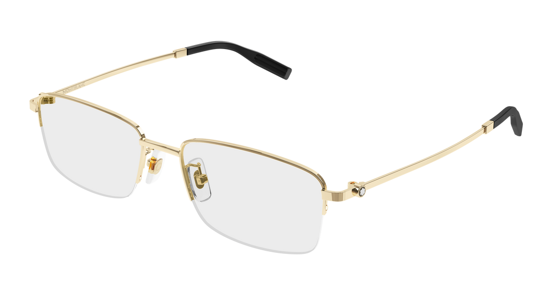 Brillen montblanc mb0529oa 002 dorado rectangular / squared masculino größe 54mm - Hauptansicht