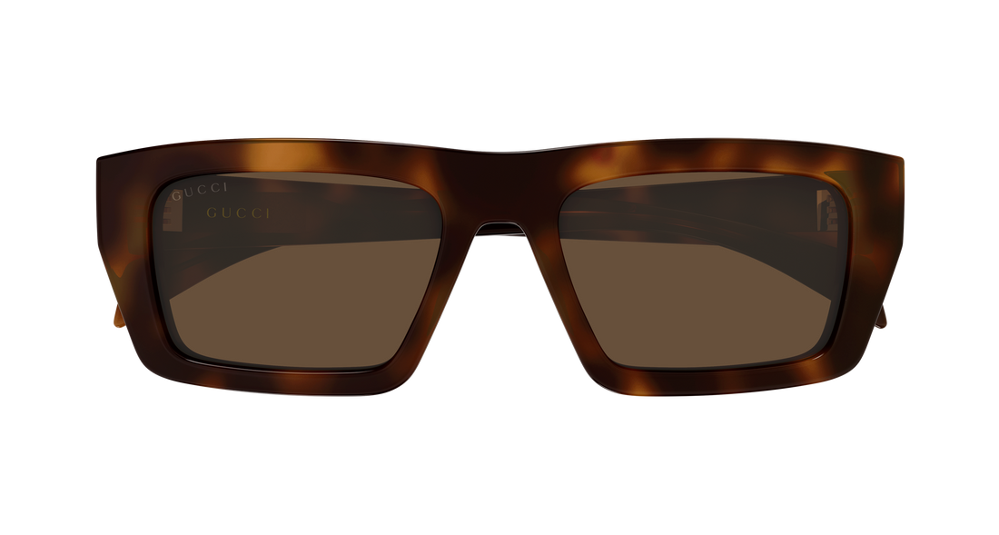 Sunglasses gucci gg2020s 002 havana rectangular / squared masculino size 54mm - Detailed view