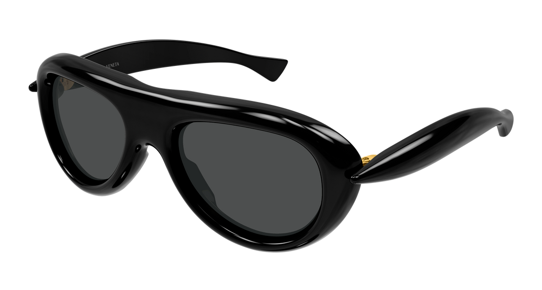 Lunettes de soleil bottega veneta bv1483s 001 negro round/oval/panthos unisex taille 54mm - Vue principale