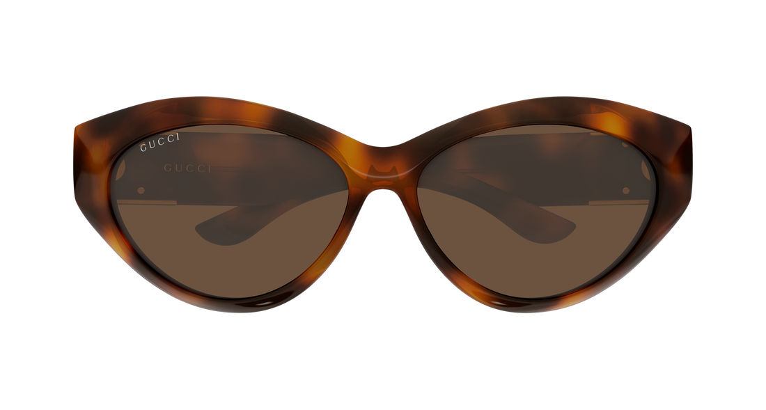 Lunettes de soleil gucci gg2269s 002 havana cat eye femenino taille 64mm - Vue détaillée