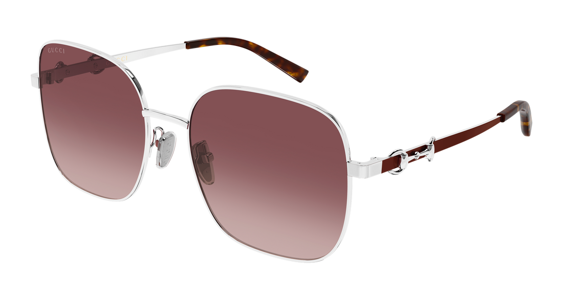 Sunglasses gucci gg2053s 003 plateado rectangular / squared femenino size 58mm - Main view