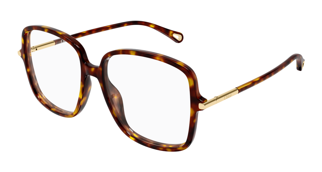 Lunettes de vue chloé ch0399o 002 havana rectangular / squared femenino taille 56mm - Vue principale