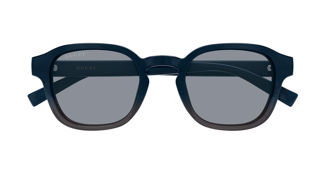 Occhiali da sole gucci gg2106s 004 azul round/oval/panthos masculino taglia 49mm - Vista dettagliata