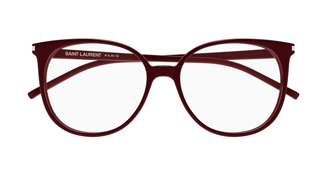 Gafas graduadas saint laurent sl 39 013 burdeos round/oval/panthos femenino talla 54mm - Vista de detalle