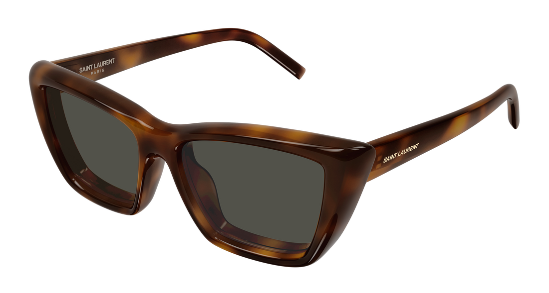 Lunettes de soleil saint laurent sl 276 mica plump 002 havana cat eye femenino taille 55mm - Vue principale