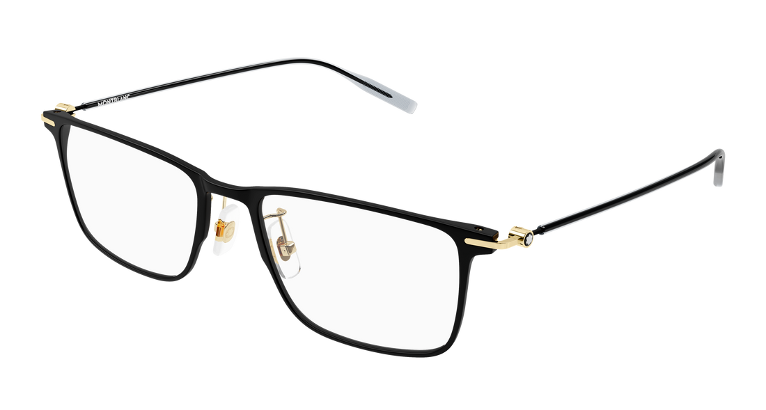 Brillen montblanc mb0506ol 001 negro rectangular / squared masculino größe 56mm - Hauptansicht