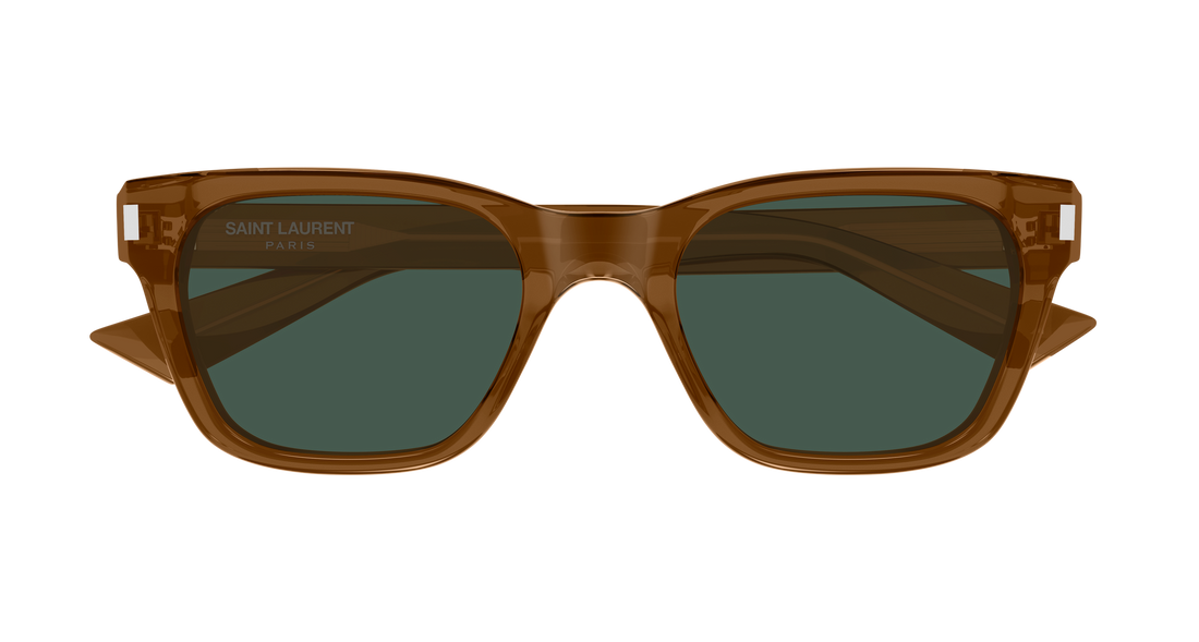Sunglasses saint laurent sl 874 005 marron rectangular / squared unisex size 52mm - Detailed view