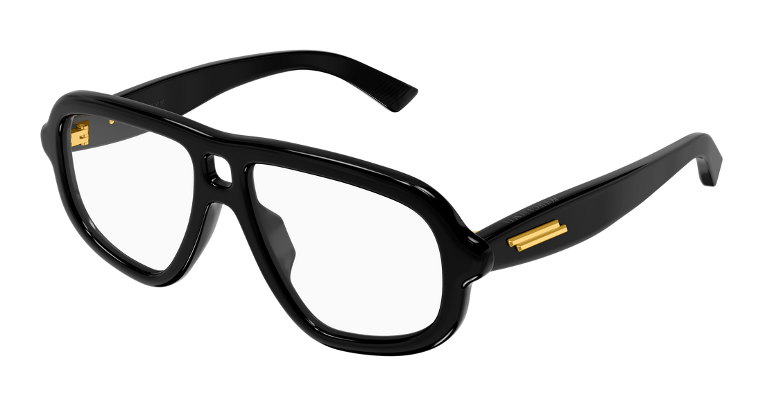 Lunettes de vue bottega veneta bv1495o 001 negro pilot/navigator unisex taille 53mm - Vue principale