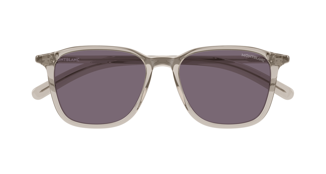Lunettes de soleil montblanc mb0325s 006 beige round/oval/panthos masculino taille 53mm - Vue détaillée