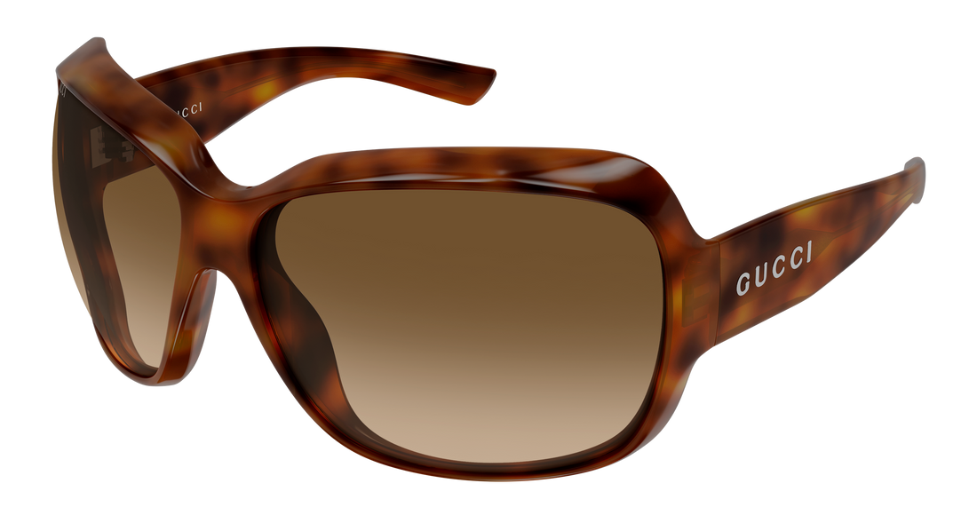 Sunglasses gucci gg2176s 002 havana rectangular / squared femenino size 70mm - Main view