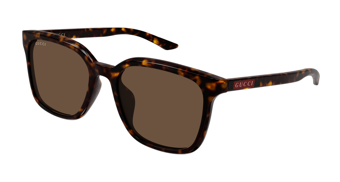 Sunglasses gucci gg2080sk 002 havana rectangular / squared masculino size 55mm - Main view