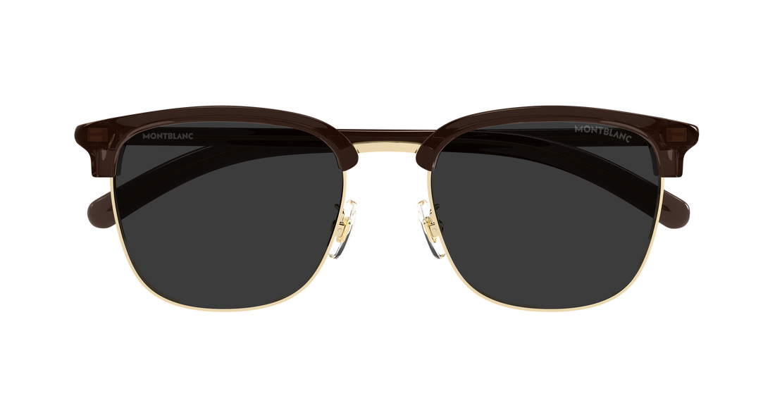 Sunglasses montblanc mb0488sa 002 dorado rectangular / squared masculino size 55mm - Detailed view