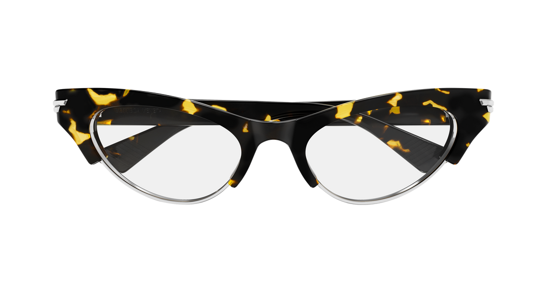 Lunettes de soleil bottega veneta bv1431s 010 havana cat eye femenino taille 52mm - Vue détaillée