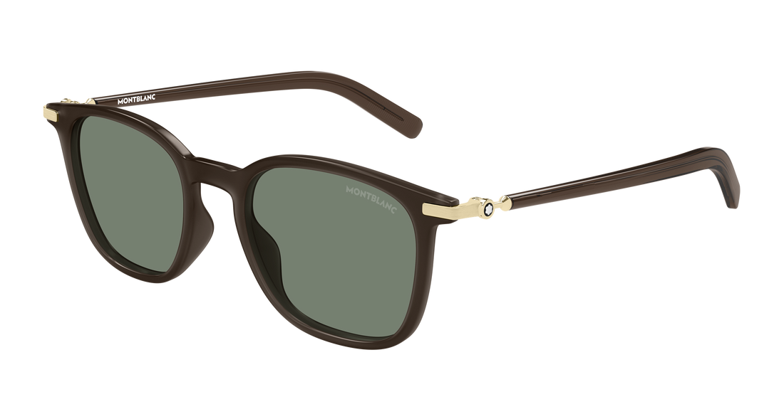 Sunglasses montblanc mb0460s 004 marron rectangular / squared masculino size 50mm - Main view