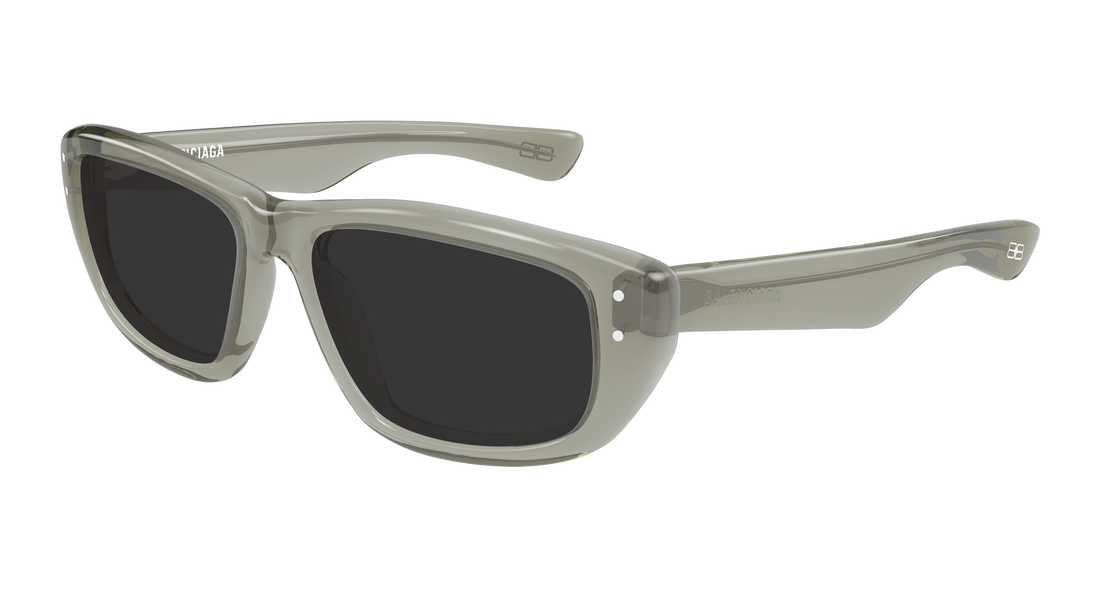 Lunettes de soleil balenciaga bb0520s 004 verde geometrical/directional masculino taille 55mm - Vue principale